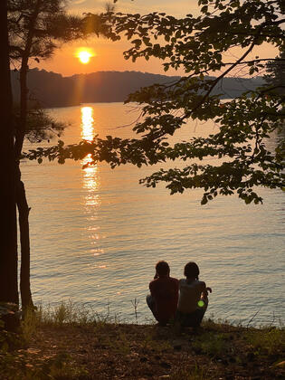 Couple in North Georgia Mountains