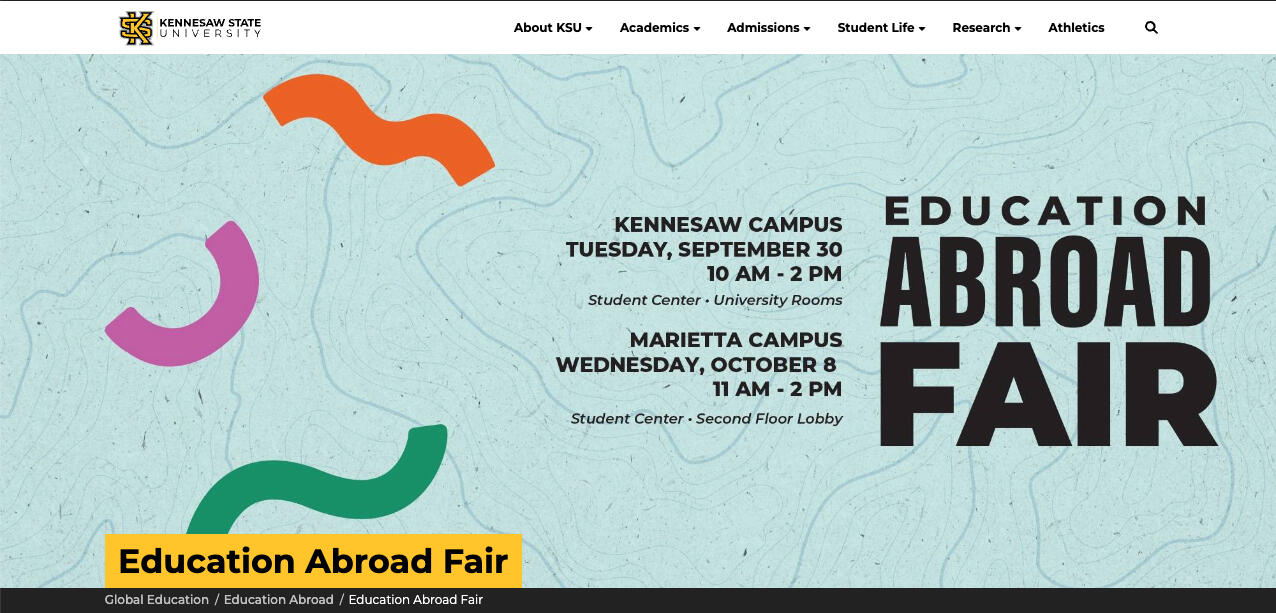 KSU Education Abroad Fair
